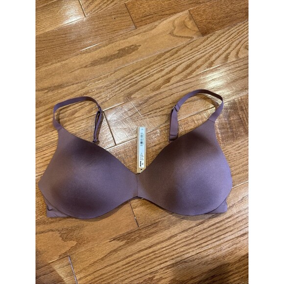 SKIMS Wireless Form Push Up Plunge Bra 36D NEW Garnet - Picture 2 of 6